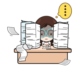 Nadd Jung The office girl+ sticker #11553252