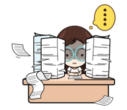 Nadd Jung The office girl+ sticker #11553252