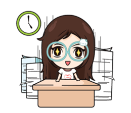 Nadd Jung The office girl+ sticker #11553266