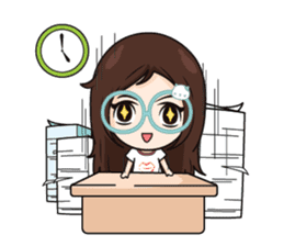 Nadd Jung The office girl+ sticker #11553266