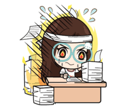Nadd Jung The office girl+ sticker #11553270