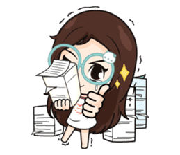 Nadd Jung The office girl+ sticker #11553287