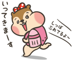 Omochi girl Squirrel sticker #11553690