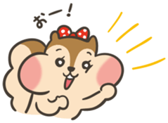 Omochi girl Squirrel sticker #11553692