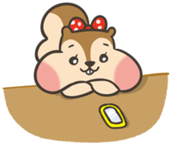 Omochi girl Squirrel sticker #11553698