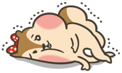 Omochi girl Squirrel sticker #11553701