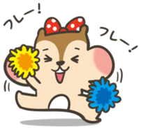 Omochi girl Squirrel sticker #11553702