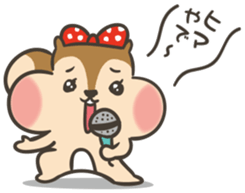 Omochi girl Squirrel sticker #11553703