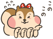 Omochi girl Squirrel sticker #11553710