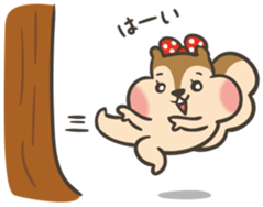 Omochi girl Squirrel sticker #11553713