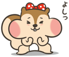 Omochi girl Squirrel sticker #11553715