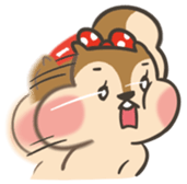 Omochi girl Squirrel sticker #11553716