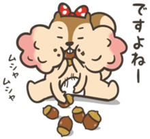 Omochi girl Squirrel sticker #11553719