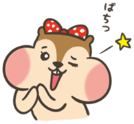 Omochi girl Squirrel sticker #11553722