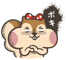 Omochi girl Squirrel sticker #11553724