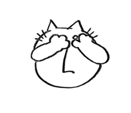 mejiro cat sticker #11554287