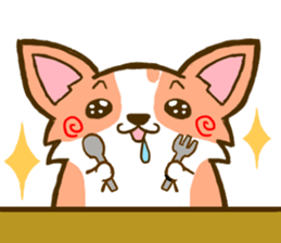 Naughty Corgi 3 sticker #11555130