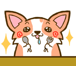Naughty Corgi 3 sticker #11555130