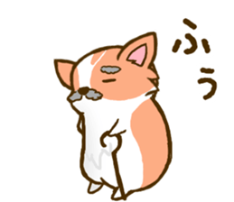 Naughty Corgi 3 sticker #11555141