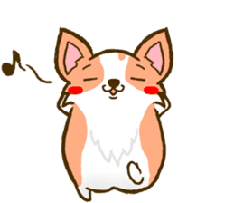 Naughty Corgi 3 sticker #11555160