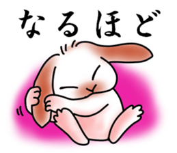 The lop ear rabbit named MO- sticker #11555216