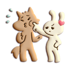 Very Sweet -Rabbit & Wolf- sticker #11555249