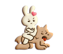 Very Sweet -Rabbit & Wolf- sticker #11555250