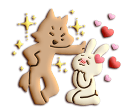 Very Sweet -Rabbit & Wolf- sticker #11555251