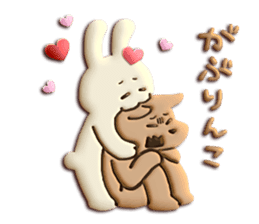 Very Sweet -Rabbit & Wolf- sticker #11555253