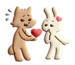 Very Sweet -Rabbit & Wolf- sticker #11555268