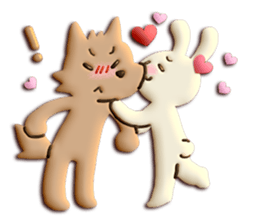 Very Sweet -Rabbit & Wolf- sticker #11555270
