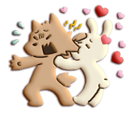 Very Sweet -Rabbit & Wolf- sticker #11555271