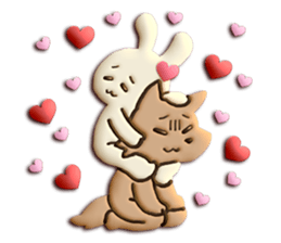 Very Sweet -Rabbit & Wolf- sticker #11555275