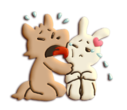 Very Sweet -Rabbit & Wolf- sticker #11555276