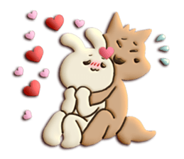 Very Sweet -Rabbit & Wolf- sticker #11555279