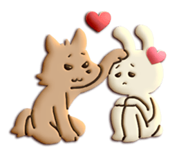 Very Sweet -Rabbit & Wolf- sticker #11555285