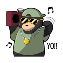 Cool Honey Bear sticker #11555498