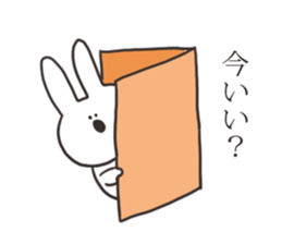 Basic greeting rabbit sticker #11556410
