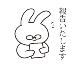 Basic greeting rabbit sticker #11556413