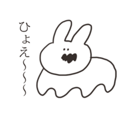Basic greeting rabbit sticker #11556428