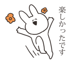 Basic greeting rabbit sticker #11556432