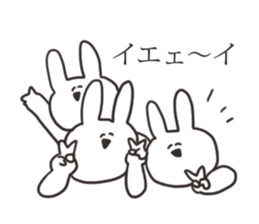 Basic greeting rabbit sticker #11556438
