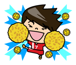 Handball player sticker #11556621