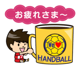 Handball player sticker #11556626