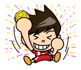 Handball player sticker #11556629