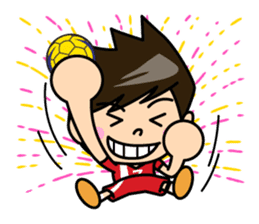 Handball player sticker #11556629