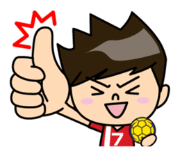 Handball player sticker #11556630
