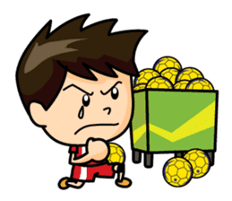 Handball player sticker #11556640