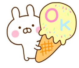 Rabbit Usahina Summer sticker #11557307