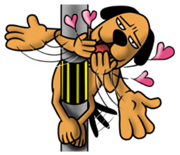 Not cute dog. sticker #11558662